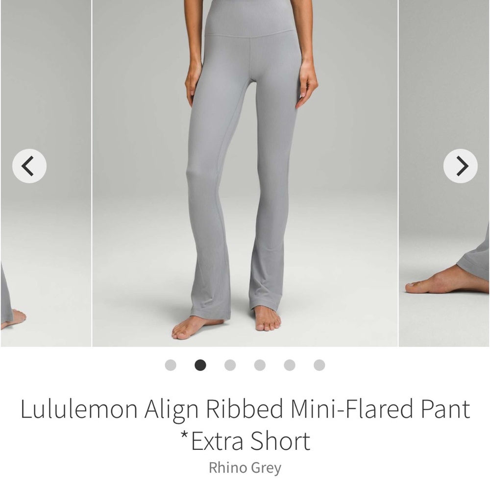 Lululemon Athletica Align Ribbed Mini-Flared Pant in Gray - Picture 4 of 11